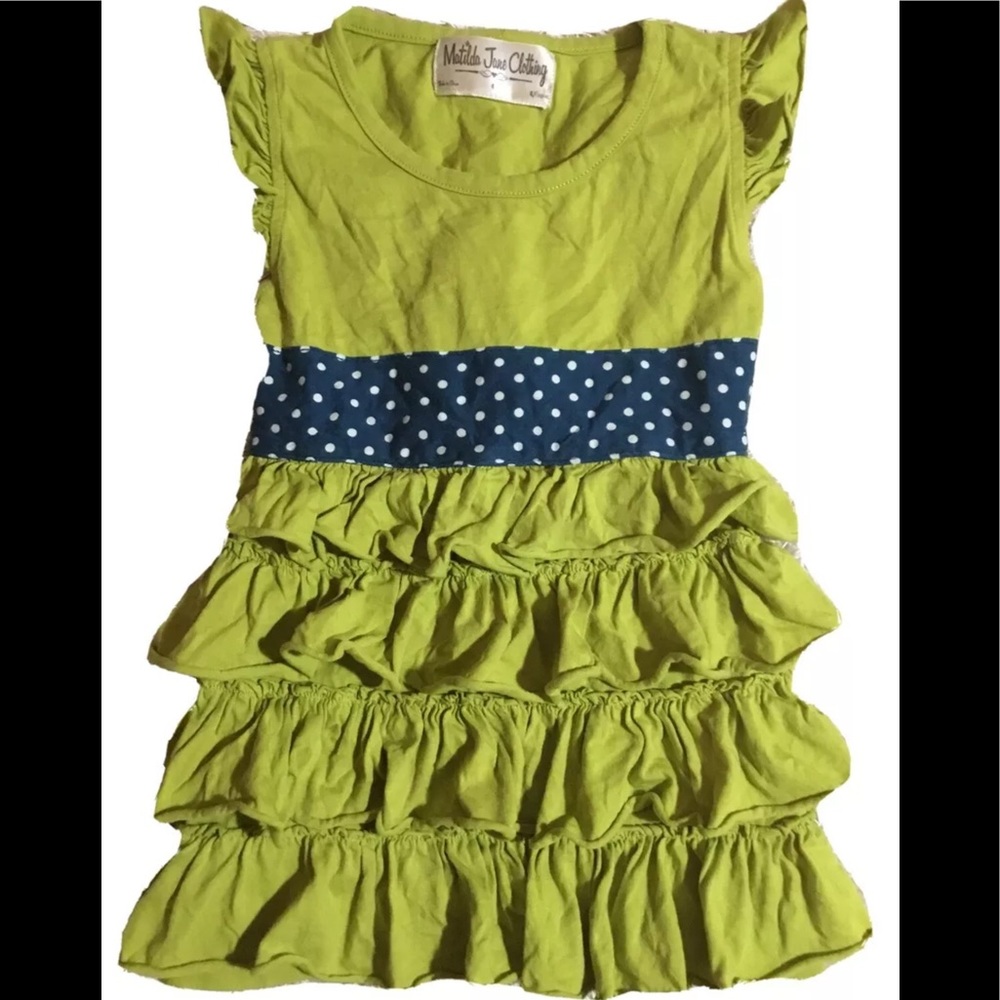 MATILDA JANE Girls size 4 POLKA DOT LAYERED DRESS